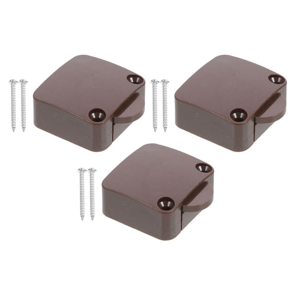 OUNONA 3Pcs Electronic Touch Sensitive Door Switch for Closet and Pantry Light Coffee