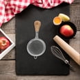 thumbnail image 1 of OUNONA 3Pcs Fine Mesh Strainers Set Stainless Steel with Wood Handle for Kitchen Cooking and Baking, 1 of 8