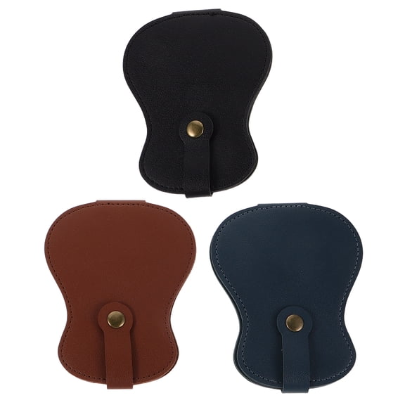 OUNONA Guitar Plectrum Holder, Assorted Colors, Scratch-Resistant PU, Efficient Internal Compartments