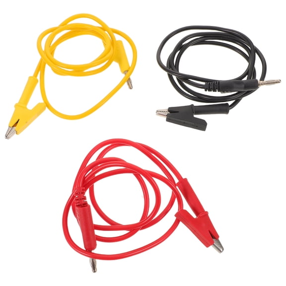 OUNONA 3Pcs Flexible Banana Plug Test Wire Kit for Precise Electronic Repairs