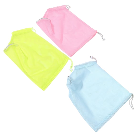 OUNONA Anti-Scratch Cat Bathing Bag Soft Breathable Polyester for Daily Use 3Pcs