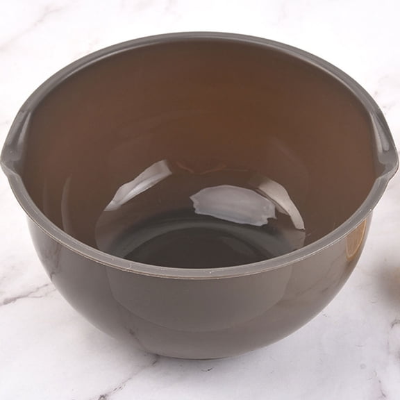 OUNONA 3Pcs Large Capacity Plastic Bowls for Salad Dessert Fruit Storage Kitchen Tableware