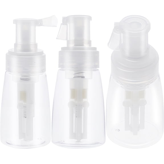 OUNONA 3Pcs Portable Transparent Powder Spray Dispenser for Talcum and Loose Powder