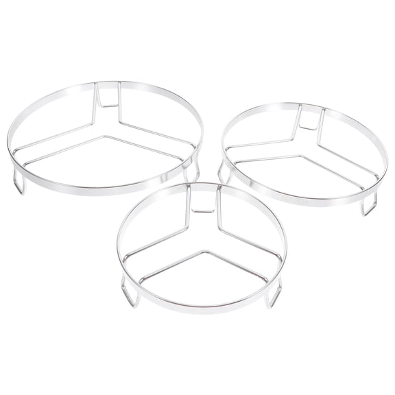 OUNONA 3Pcs Metal Steaming Rack with Legs Stable Pot Steamer Holder for Kitchen Cooking