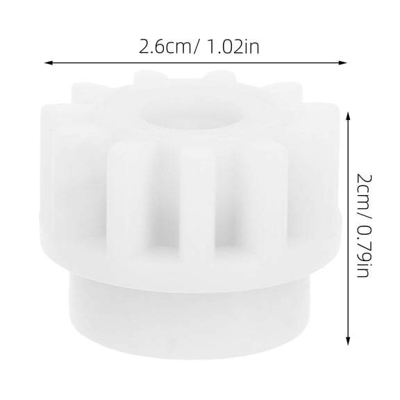 OUNONA 3-Piece White Mop Gear Replacement Kit for Smooth Rotation and Easy Installation, Cleaning Tool Parts