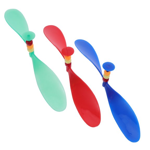 OUNONA 3-Pack Novelty Baseball Caps with Detachable Propeller Topper, Assorted Colors, Fun Flying Hat Accessories