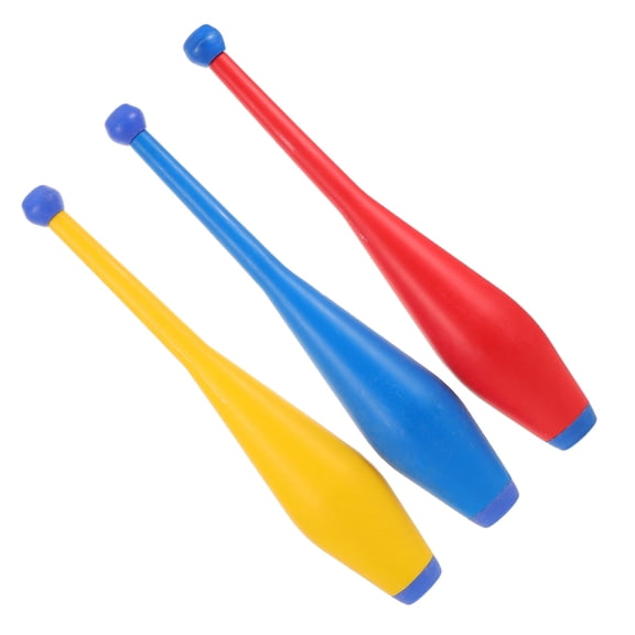 OUNONA 3Pcs Professional Juggling Sticks with High Grip Handles for Stage Shows