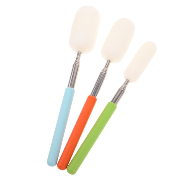 OUNONA 3-Piece Telescoping Clay Sculpting Sponge Stick Set with Detachable Handles for Pottery and Ceramic Art Tools