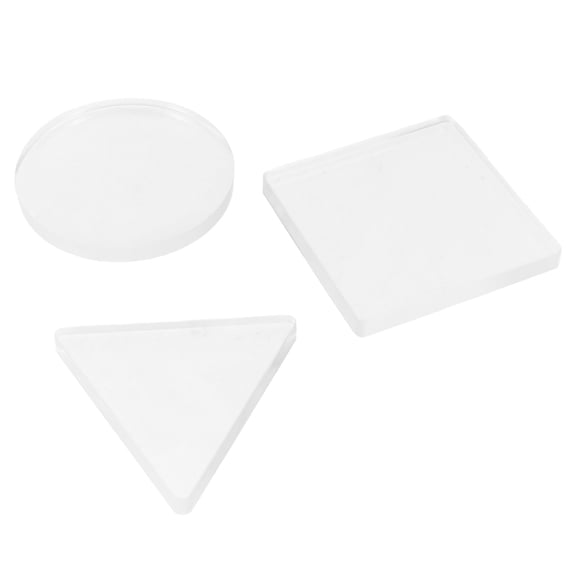 OUNONA 3Pcs Reusable Transparent Gel Printmaking Plates for Scrapbooking and Monoprinting