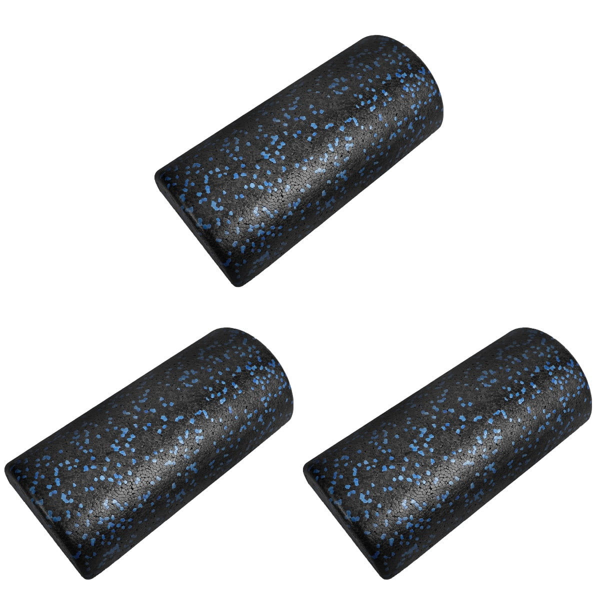 OUNONA 3pcs Back Muscle Massage Half Roller Semicircle Yoga Roller Muscle Half Roller Fitness Equipment