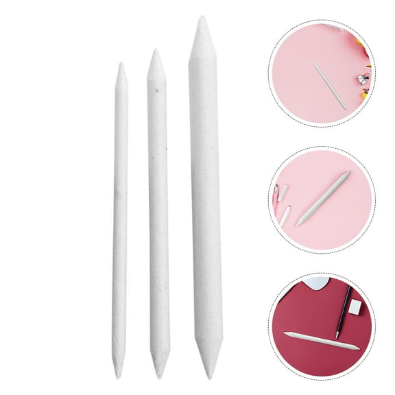 OUNONA 3pcs Blending Smudge Stump Stick Art Drawing Tools Deft Sketch Pencils Drawing Pens For Artists Students Beginner Student Artist