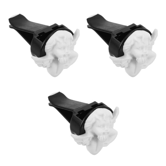 OUNONA 3pcs Car Air Vent Clip Cute Car Air Freshener Diffuser Angel Car Air Vent Clip Decoration Car Interior Accessories For Women And Girls Style B