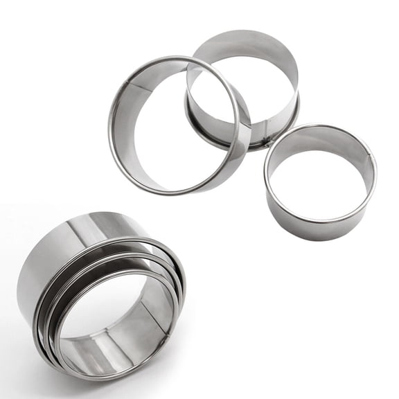 OUNONA 3-Piece Stainless Steel Dumpling Maker Set for Home Use - Mould Tool for Perfect Dumplings
