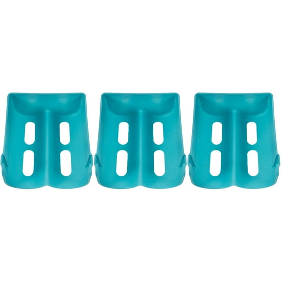 OUNONA 3pcs Fridge Beer Holder Soda Can Bottle Organizer Portable Shelf for Home Store (Blue)