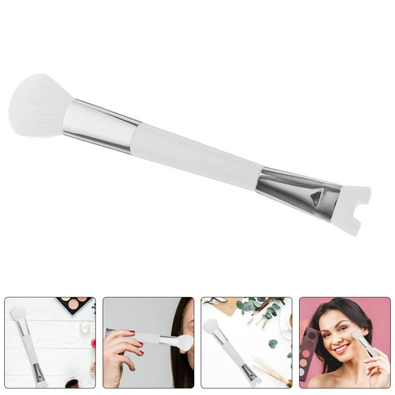 FOLOYORI Highlighter Brush Silicone White On-The-Go Touch-Ups 3Pcs 6.7X1.2X0.8In