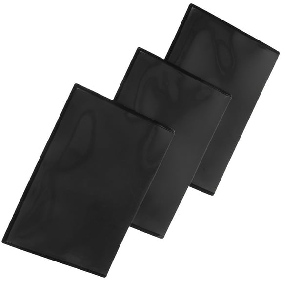 OUNONA 3Pcs Black Magnetic Picture Frame Photo Holders for Refrigerator and Office