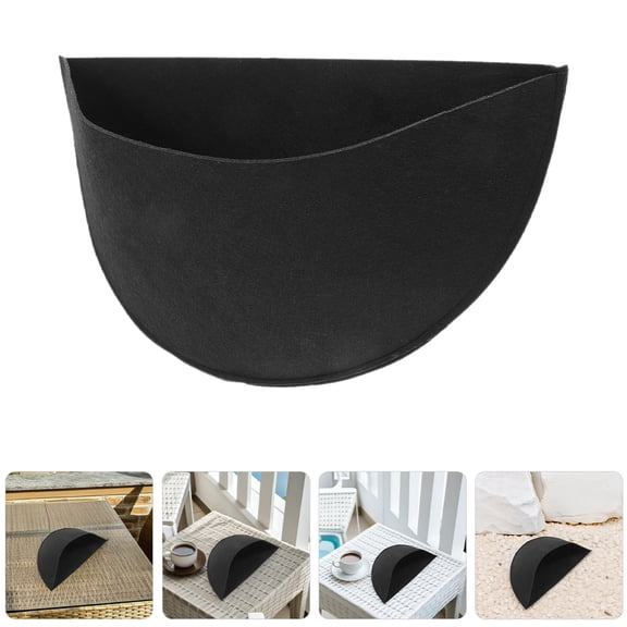 OUNONA 3pcs Planter Liners Half Round Reusable Fabric Garden Basket Liners Water Absorbent Pots And Plants Liners For Home And Garden 14 inches