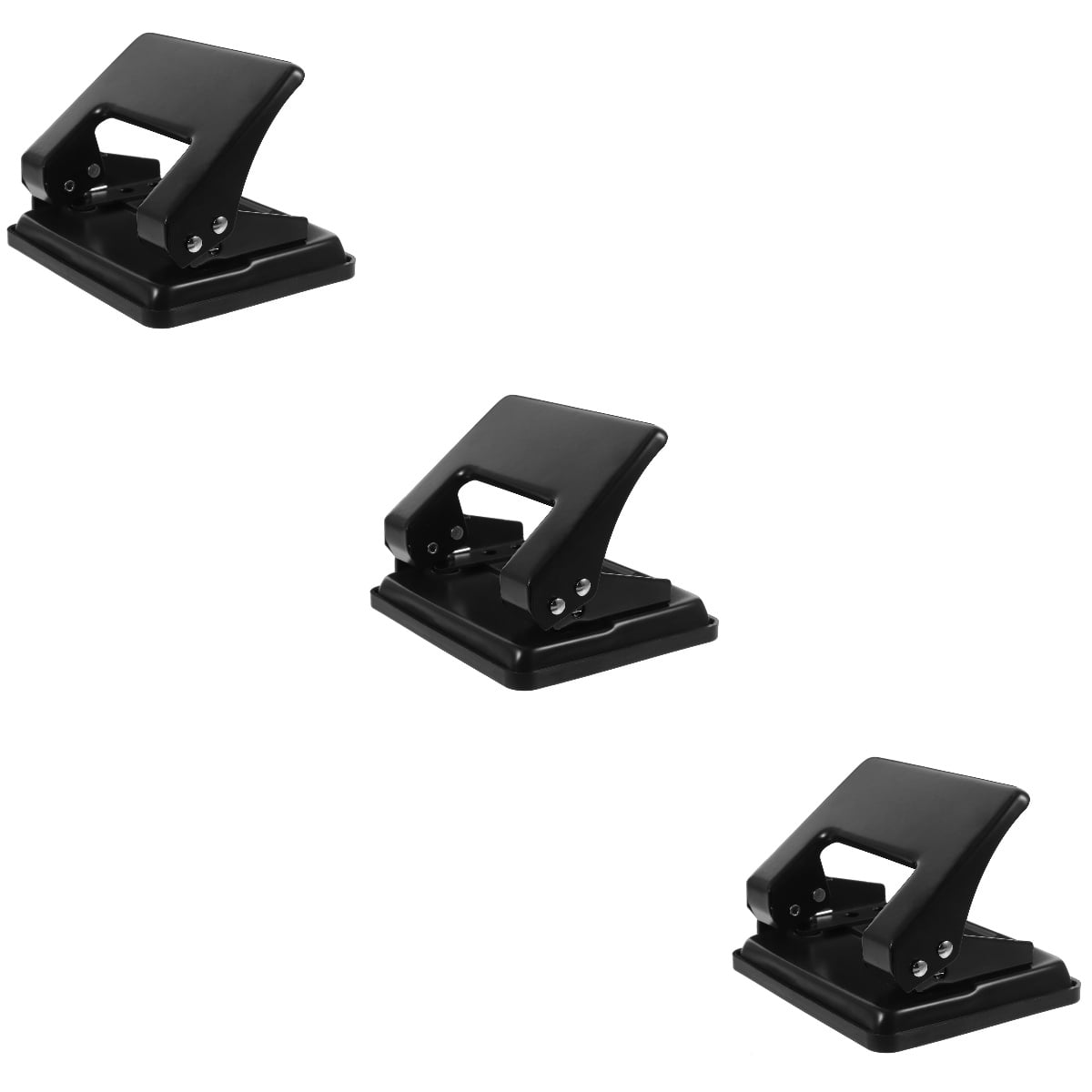 OUNONA 3-Pack Portable Hole Punchers for Office and Home Use, Multi-Function Paper and Card Punching Tool Set