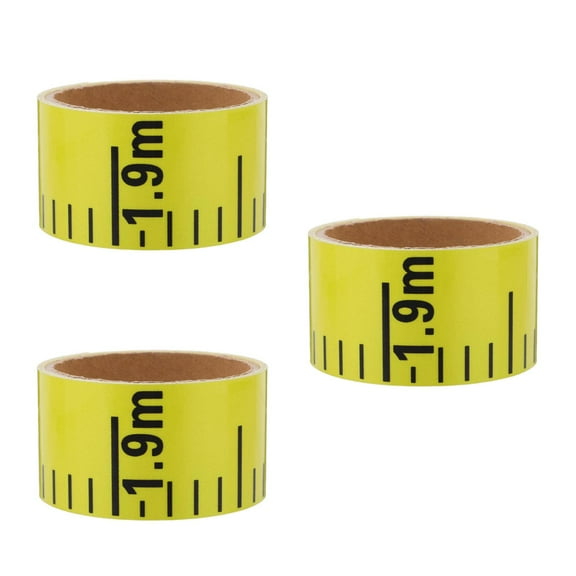 OUNONA 3pcs Self Adhesive Measuring Tape Water Level Sticker Liquid Level Scale Sticker Water Level Indicators Saltwater Gauge Water Water Scale Gauge 2m