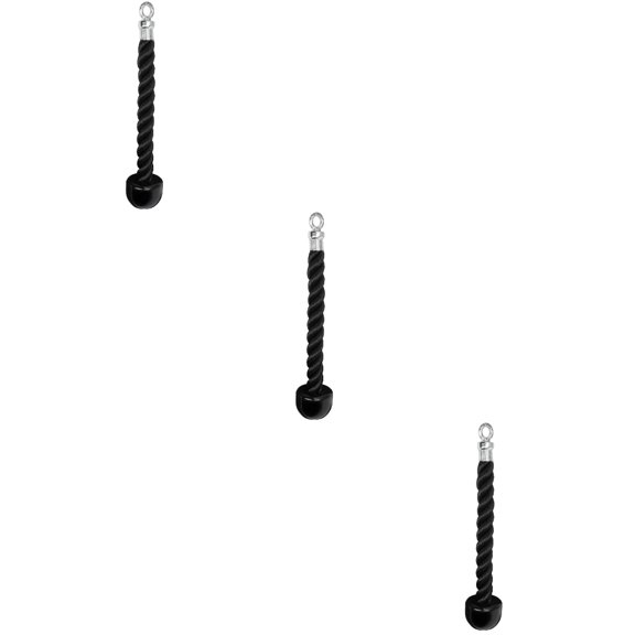 OUNONA 3pcs Single Head Pull Rope Training Supplies Exercise Pull Rope Gym Accessories