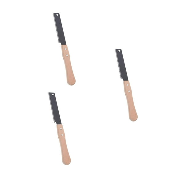 OUNONA Raindrops 3pcs High Efficiency Small Pull Saw for DIY Woodworking Portable Handheld Wood Cutting and Craft Projects Trim Saw
