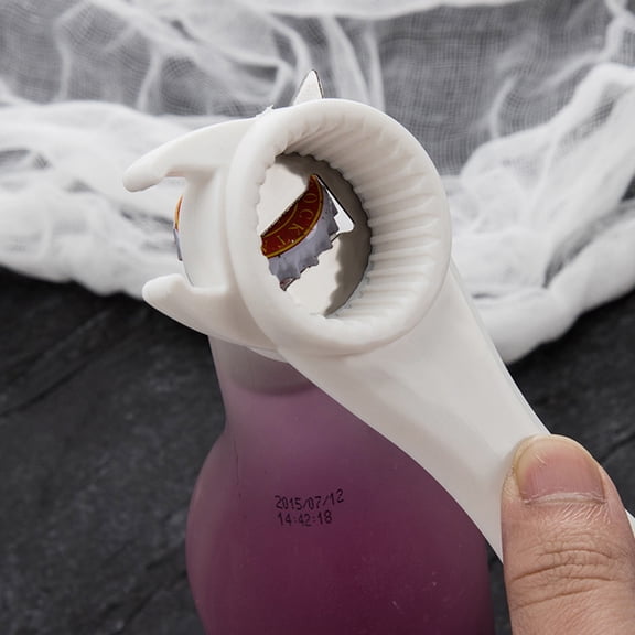 OUNONA 3pcs Stainless Steel Bottle Opener Multipurpose Jar Can Opener Portable Lid off Gripper (Mixed Colors)