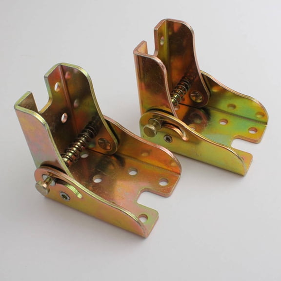 OUNONA  4 PCS Furniture Leg Folding Hinge Chair Legs Hardware Hinges