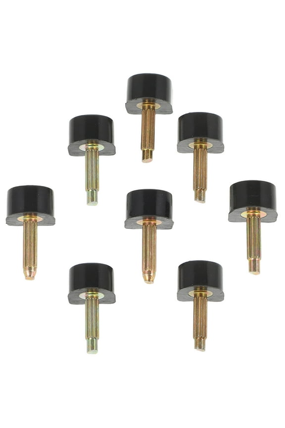 Tineasur Non- Black PVC Heel Tips for High Heel Shoes, Quiet Wear, Replacement, 4 Pairs