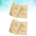 thumbnail image 1 of OUNONA 4 Pcs/2 Bride Wedding Invitations Lovers Beige, 1 of 8