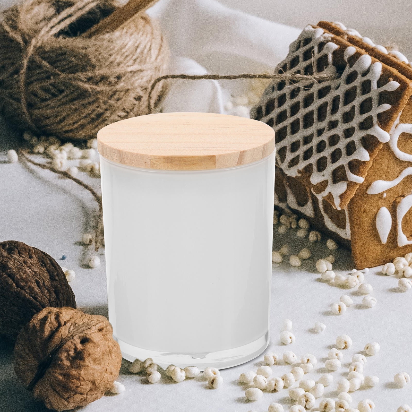 WEAVILUX Jars With Lid Glass Jars Transparent 4Pcs for Diy Supplies and Home Decor