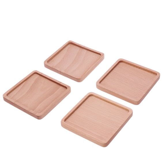 OUNONA 4 Pcs Bat Shape Coaster Cork Coasters Custom Insulation Pad Mat Cup