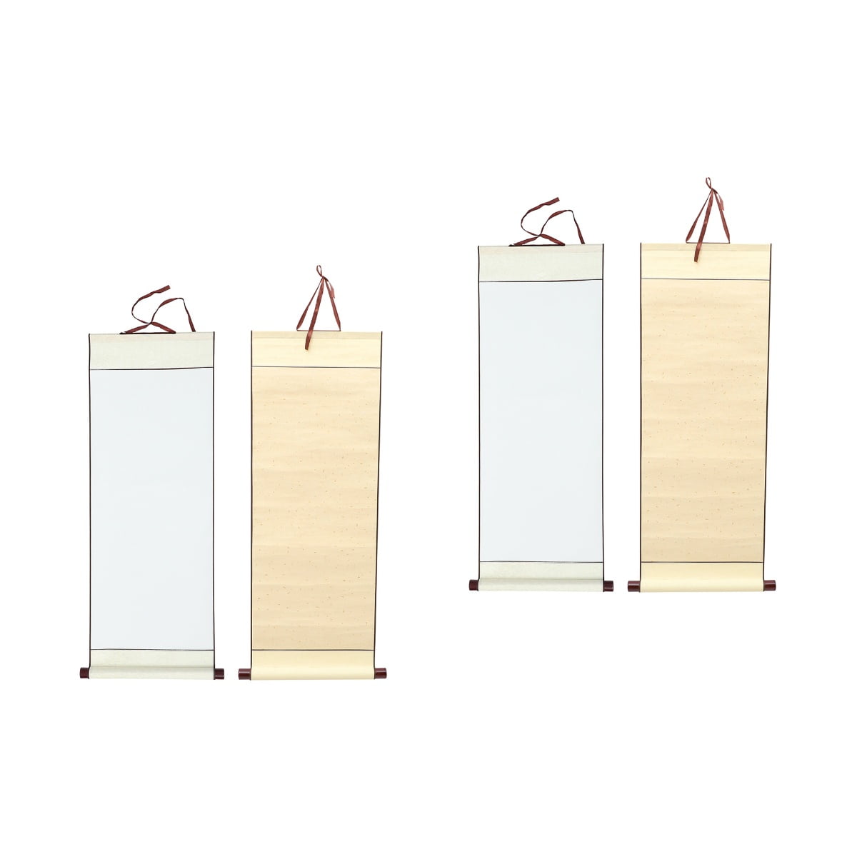 OUNONA 4 Pcs Blank Calligraphy Paper Multi-function Blank Scroll ...