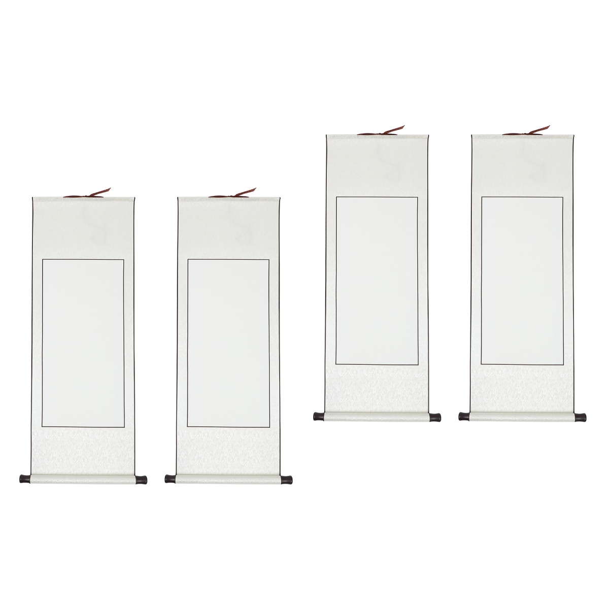 OUNONA 4 Pcs Blank Scroll Calligraphy Blank Scroll Hanging Scroll ...