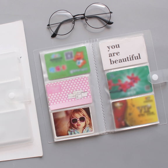 OUNONA  4 Pcs Business Card Storage Compliment-receiving Holder Sleek Design