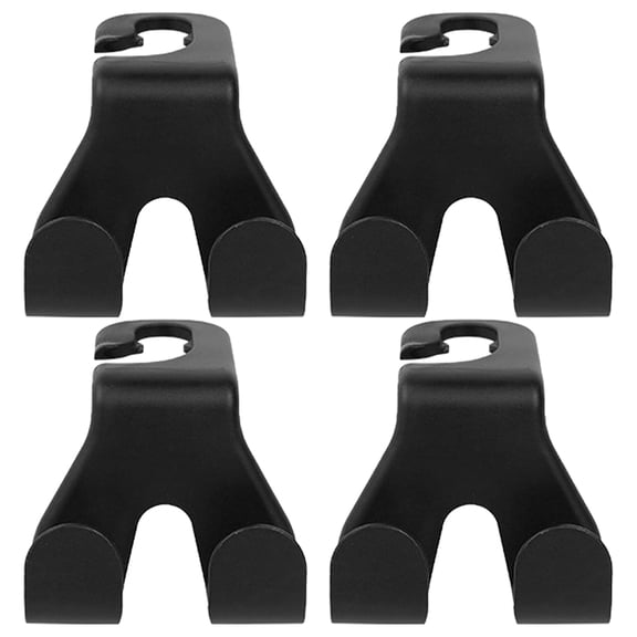 NUOLUX Black PP Backseat Hangers for Car Interior Organization, Storage, and Stylish Vehicle Accessories