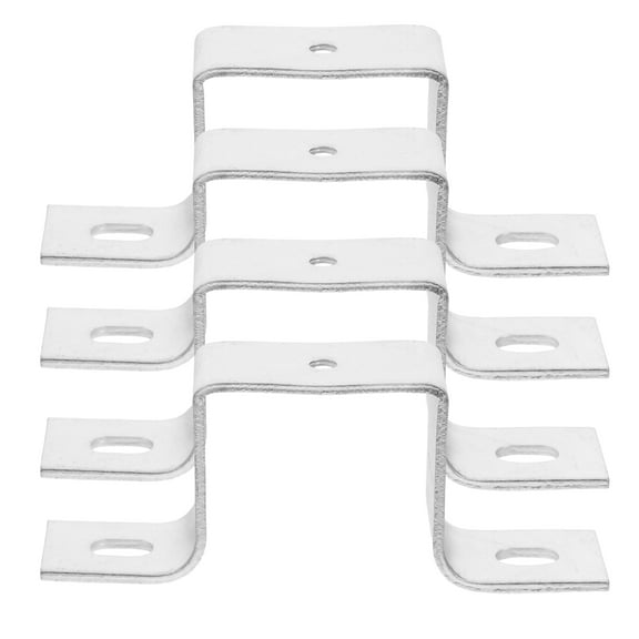 Tineasur Versatile Flat Bracket Rail for Home Use Durable and Stable 4Pcs