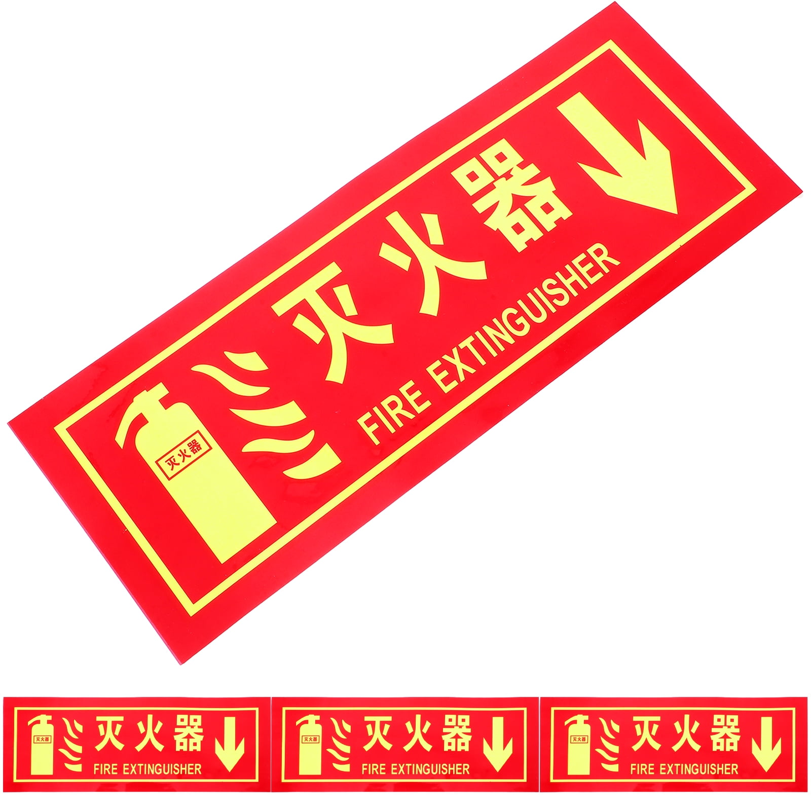OUNONA 4 Pcs Electric Pumps for Cars Fire Extinguisher Sign Office