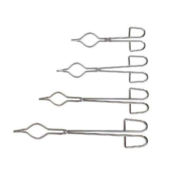 OUNONA 4 Pcs Fireproof Pads Net Crucible Tongs Beaker Clamp Flask
