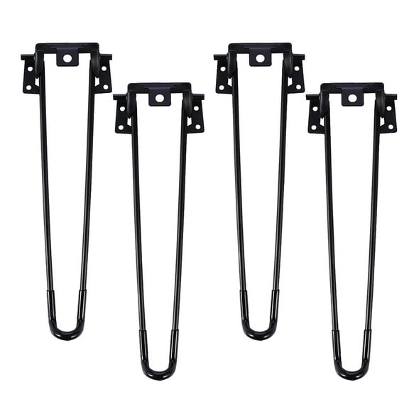 OUNONA  4 Pcs Furniture Legs Adjustable Foldable Student Desk Black Office