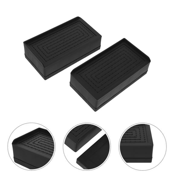 OUNONA 4 Pcs Furniture Risers Heavy Duty Adjustable Bed Heightening Pads