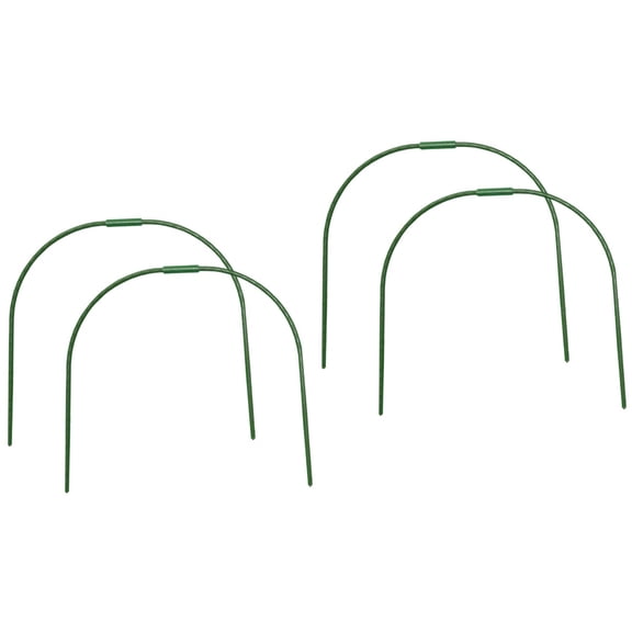 OUNONA 4 Pcs Greenhouse Arch Shaped Hoops Plant Gardening Support Rack Curved Garden Rack