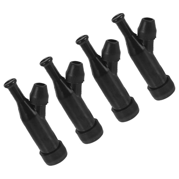 High Voltage Spark Plug Cap Set for Automotive with Durable Plastic and Waterproof Design 4 Pcs for