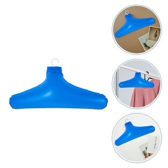 FOLOYORI Portable Inflatable PVC Clothes Hangers, , 4-Pack for Travel, Home, Camping, and Outdoor Use