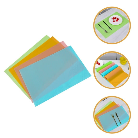 OUNONA 4 Pcs Insulated Placemat Refrigerator Mats Shelf Liners Fridge