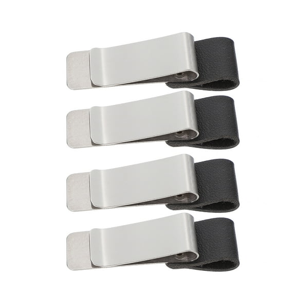 OUNONA 4 Pcs Large Money Clip File Clamp Bill Folder Clamps Loose-leaf Clips Office
