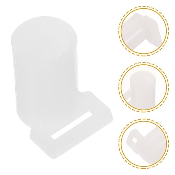 OUNONA 4 Pcs Legs Mosquito Net Support Foot Cover 2x2cm White