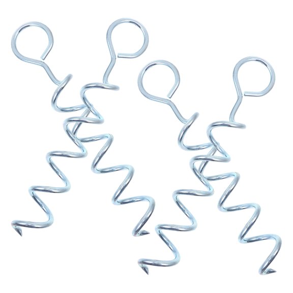 HOMOBABE Spring Anti Stakes Iron 4Pcs 11.8X2.2X2.2In For Outdoor Camping