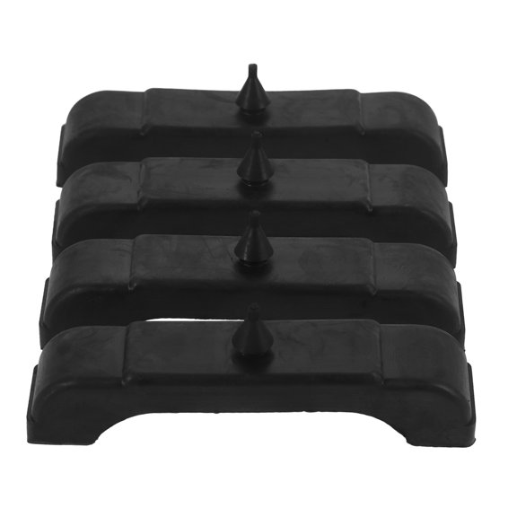 OUNONA 4 Pcs Radiator Mounting Pads Universal Insulator Covers Black Replacement