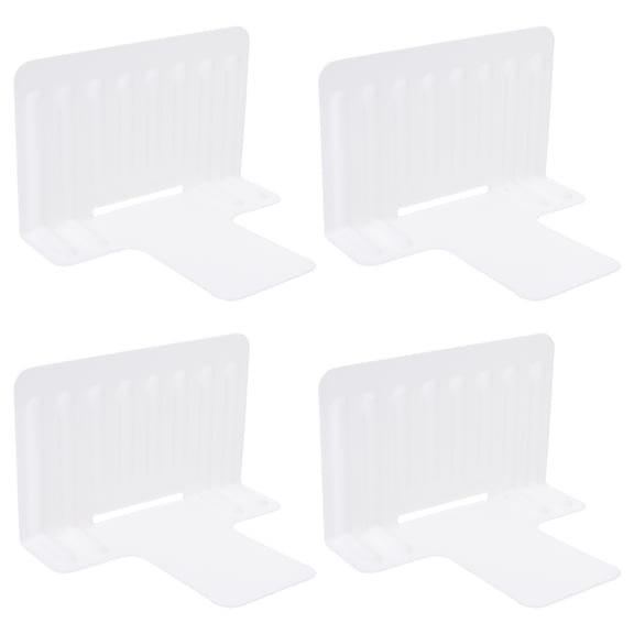 OUNONA  4 Pcs Refrigerator Dividers Fridge Home Plastic Storage Organizer Bins Office White