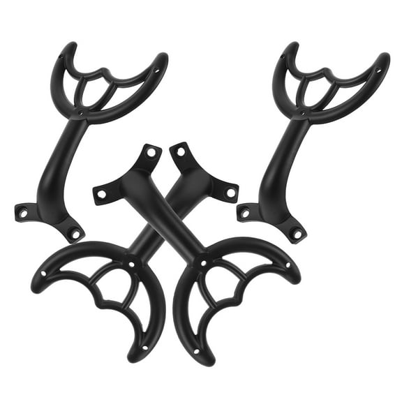 Tineasur Ceiling Fan Bracket Mount, Black, Zinc Alloy, Multi-Functional, for Ceiling Fan, 4Pcs